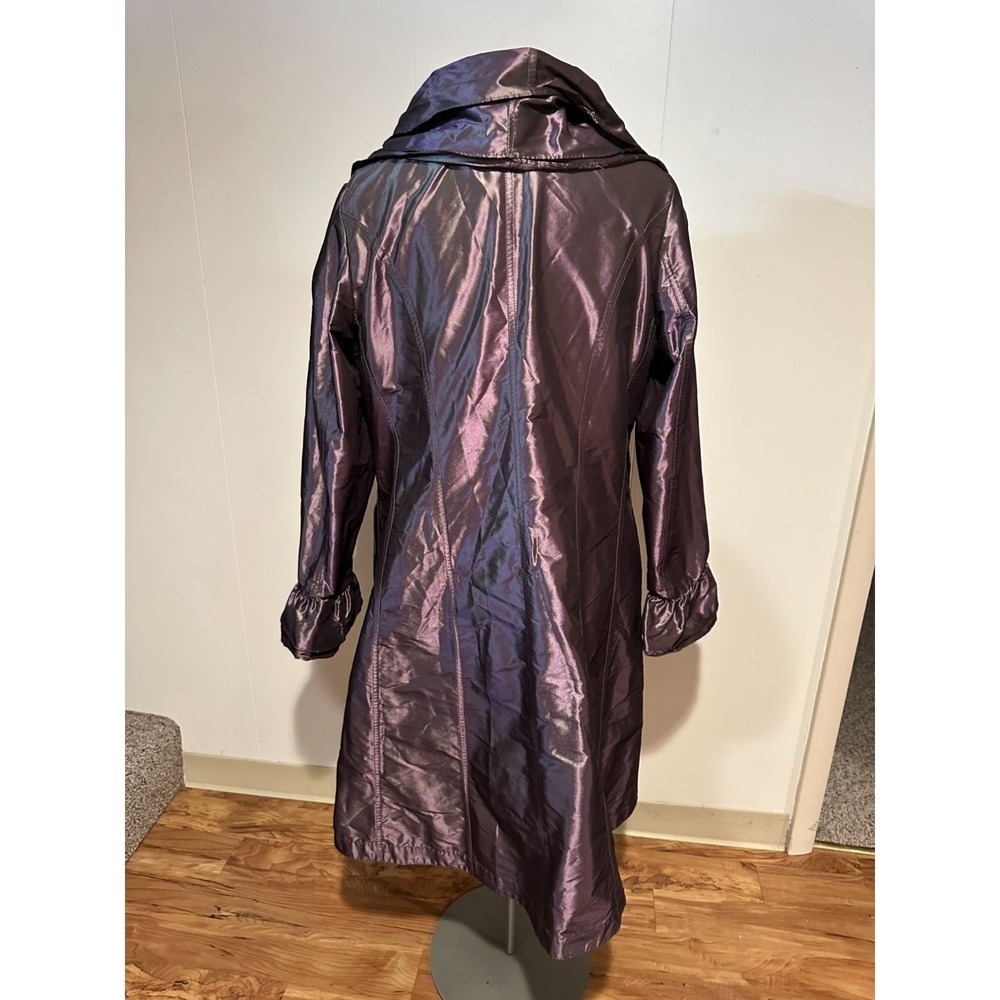 Mycra Pac One Purple Iridescent‎ Ruffle Front Jacket Women's Size M/L - Picture 7 of 13